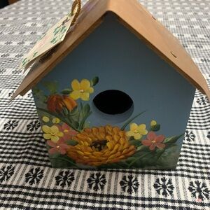 Birdhouse - Blue and Brown